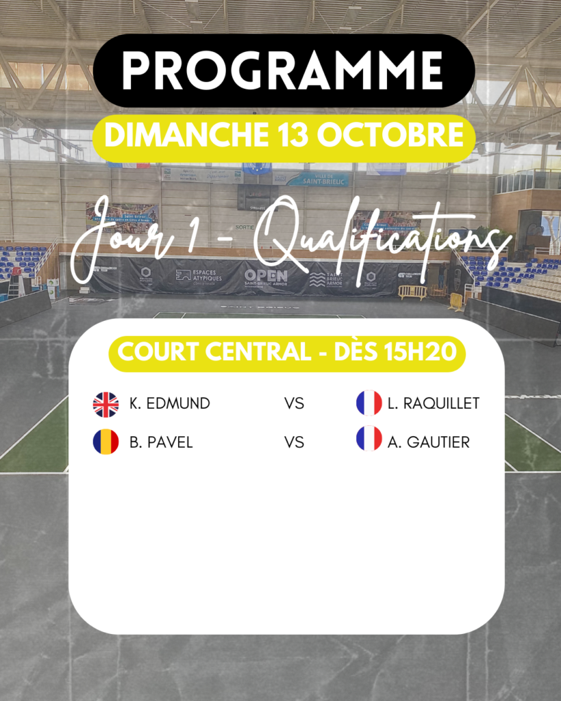 Programme jour 1